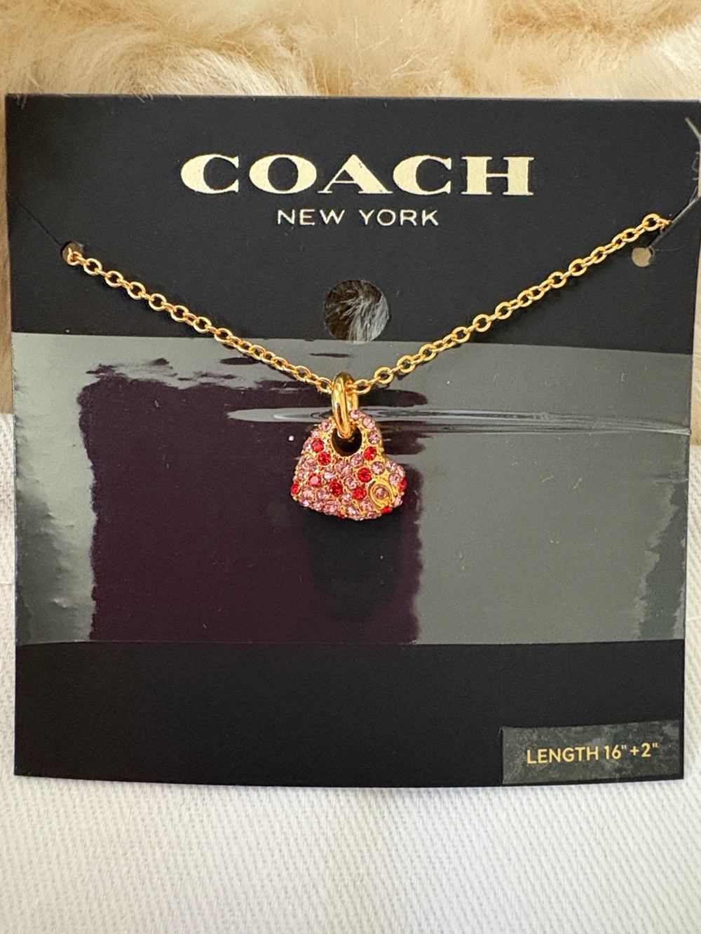 Coach Heart Necklace